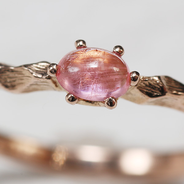 数量限定 希少石 ラズベリル ペツォッタイト カボション 職人手作り