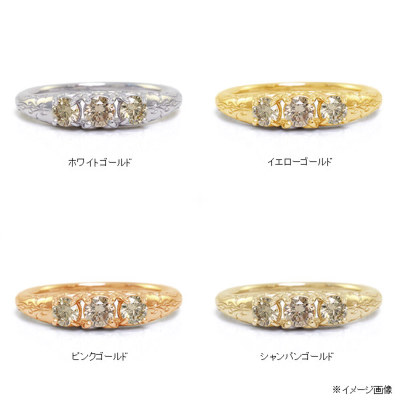 K10ピンクゴールドダイヤモンドリング(RFR551-002)|TSUTSUMI