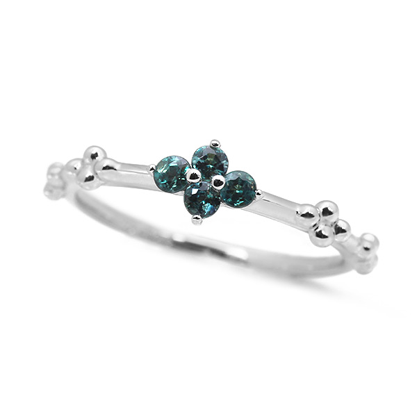 アレキサンドライト リング クアトロ 指輪 PT900 K18 K10対応 誕生石6