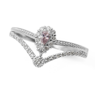 PT900 0.05ct �s���N�_�C�������h �����O