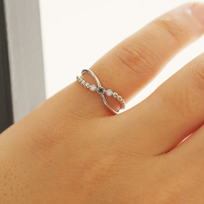限定1本 PT950 0.01ct アレキサンド 0.02ct ダイヤモンド ピンキー