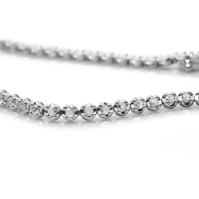 限定2本 PT900/PT850 0.6ct ローズカットダイヤモンド ブレスレット