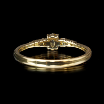 限定1本 K18YG UV蛍光 0.1ct ローズカットダイヤモンド マルチカラー