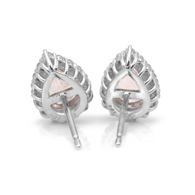 限定1ペア PT900 0.7ct モルガナイト ペアシェイプ 0.2ct